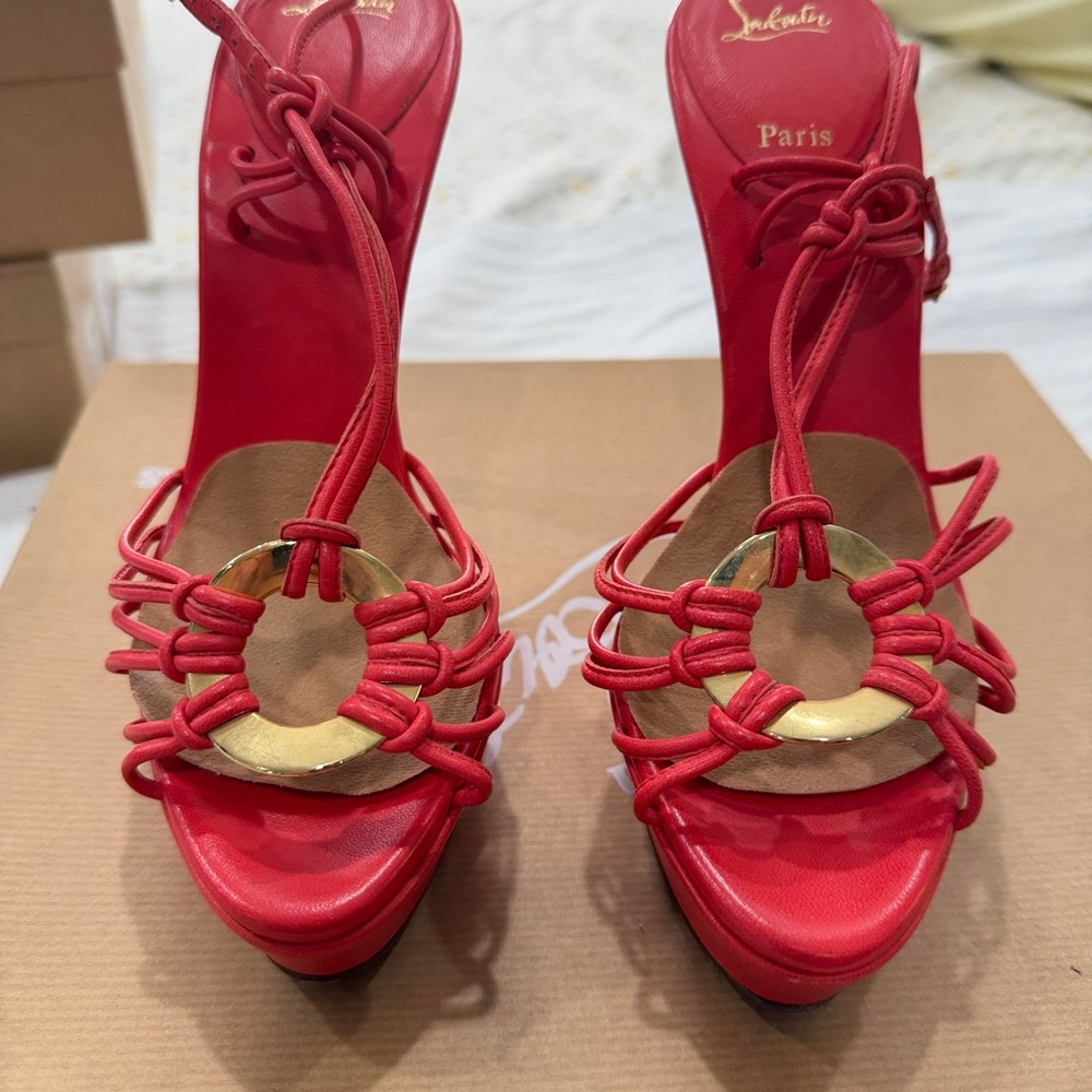 👠 Discolilou Sandal in Corail — Statement Heel! - Picture 9 of 13